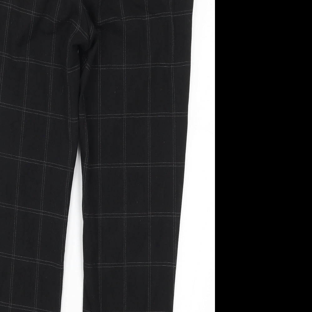 Womens UK Size 32 in H&M Regular Fit Black Trousers