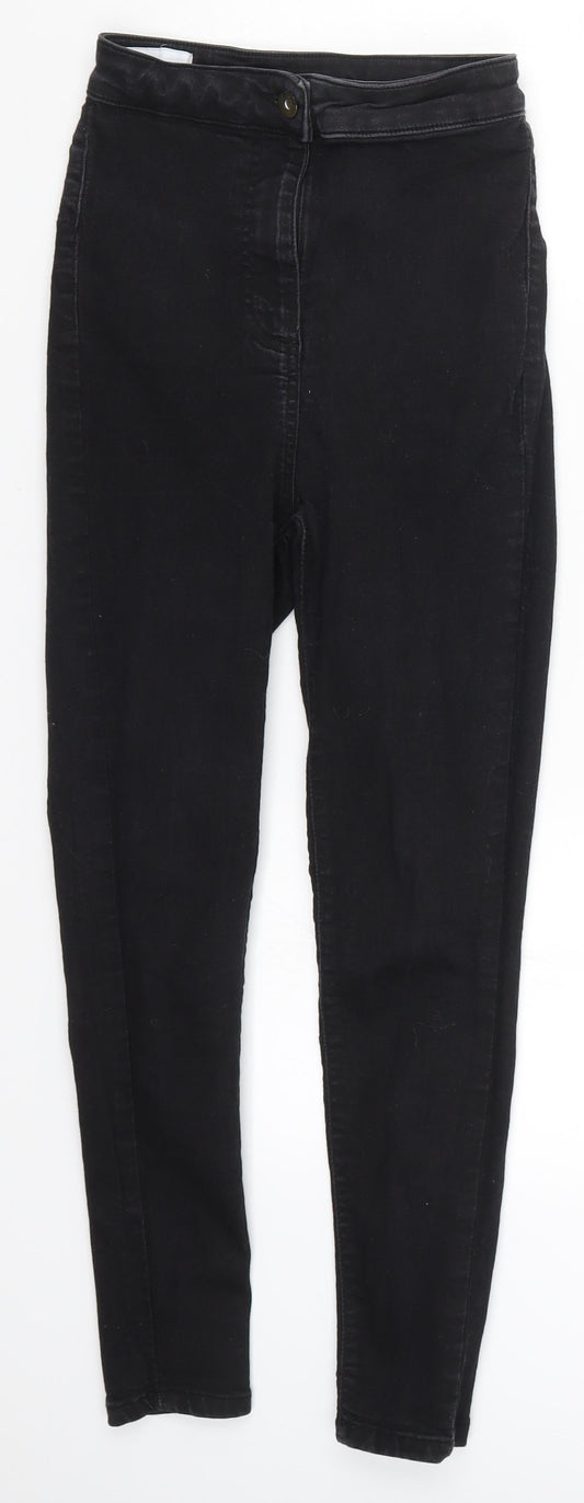 Collusion Womens Black Denim Skinny Jeans Size 25 in L25 in