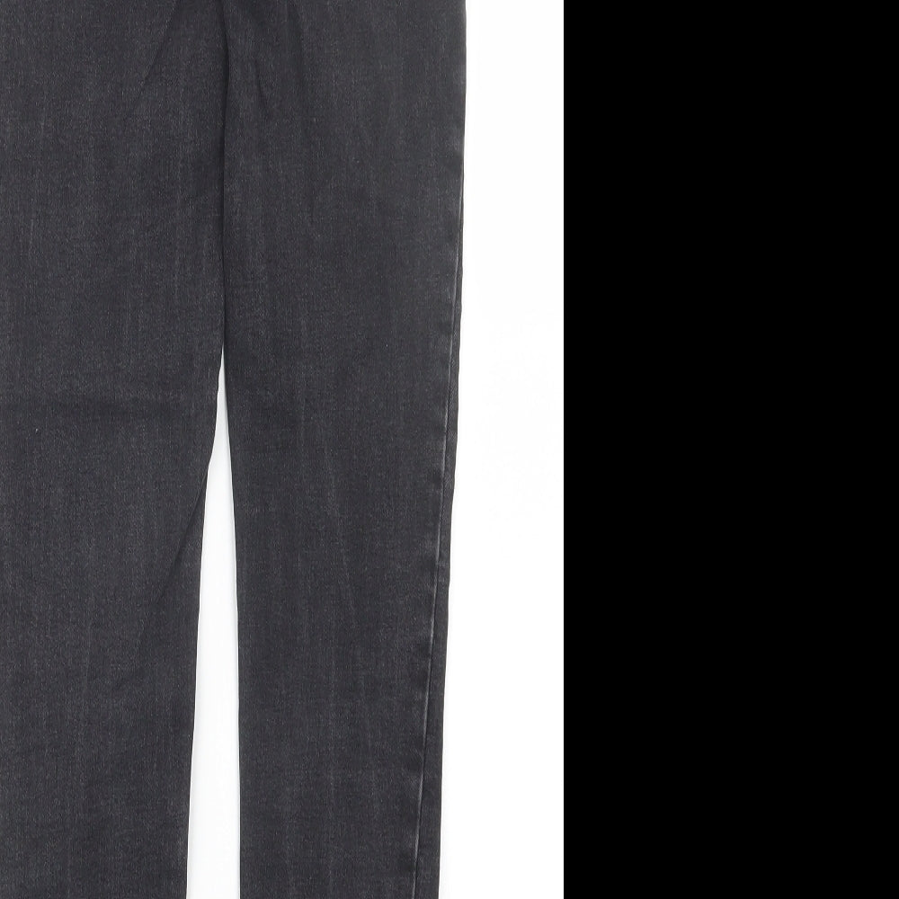 New Look Womens Black Denim Straight Jeans Size 8 L27 in