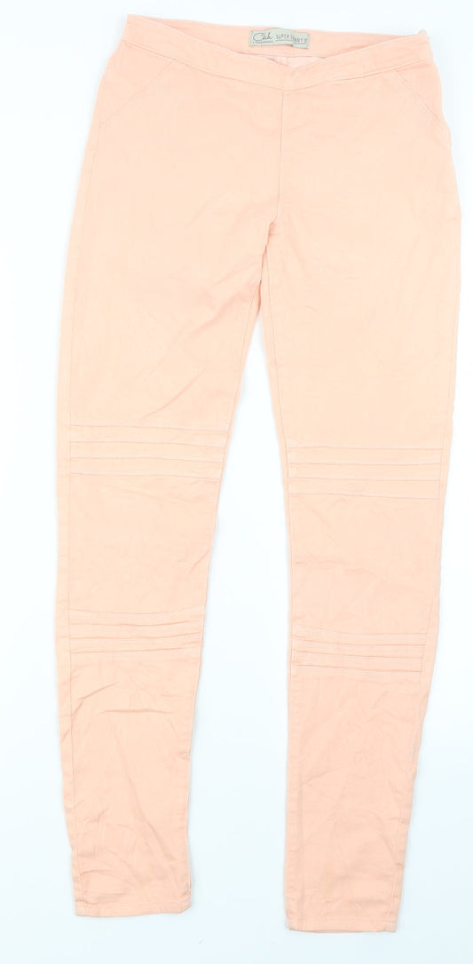 Womens UK Size 26 in Clockhouse Regular Fit Skinny Pink Jeans