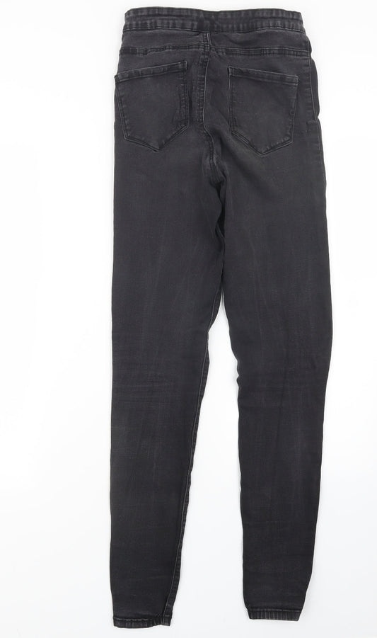 Denim Co. Womens Black Denim Straight Jeans Size 12 L30 in