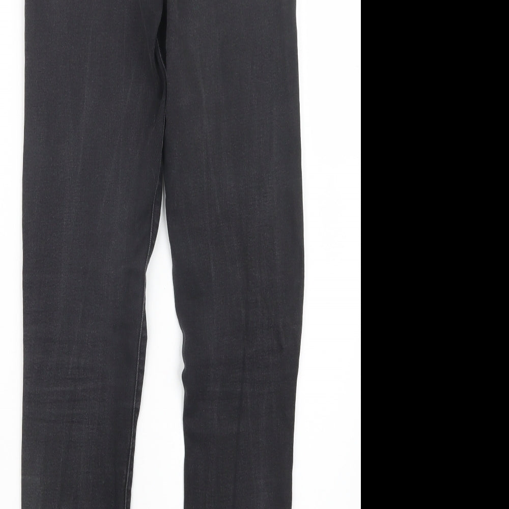 Denim Co. Womens Black Denim Straight Jeans Size 12 L30 in