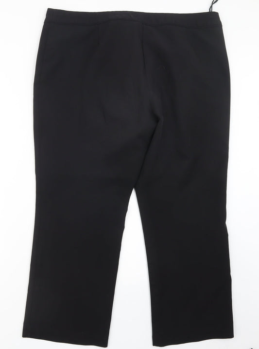 F&F Womens Black Trousers Size 40 in L27 in