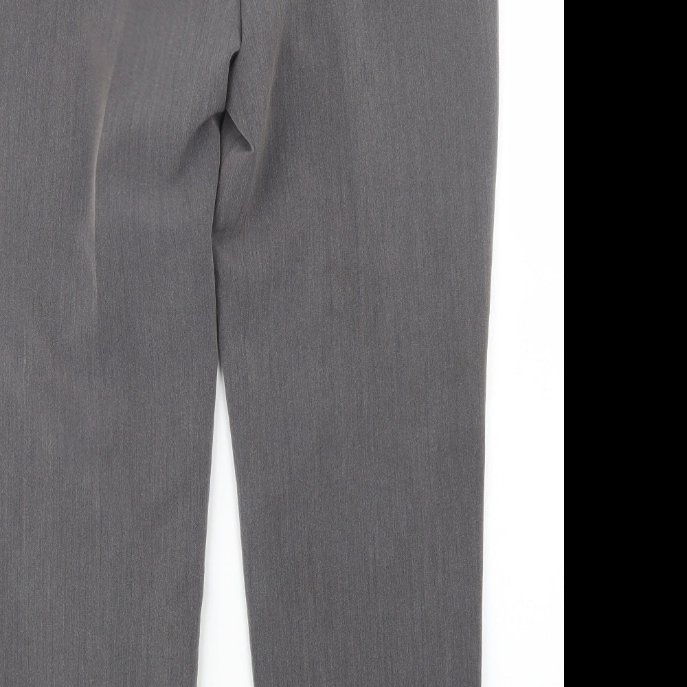 Classic Womens Grey Trousers Size 14 L27.5 in