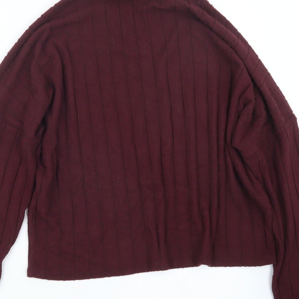 Womens UK Size L New Look Red Pullover Jumper