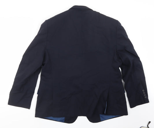Mens UK Size 42 Marks and Spencer Regular Blue Suit Jacket