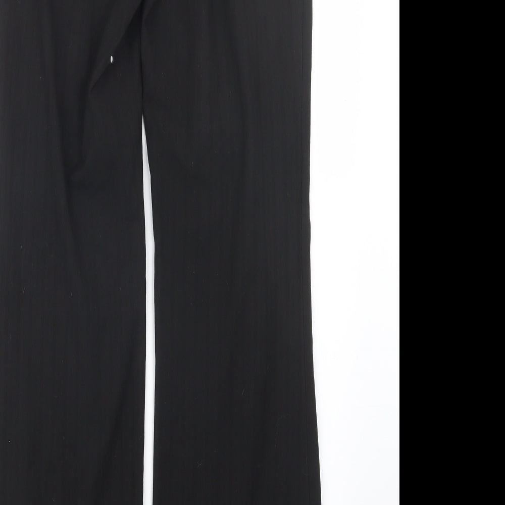Womens UK Size 31 in River Island Regular Fit Black Trousers