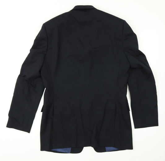 Limo Vierra Mens Blue Jacket Blazer Size 38