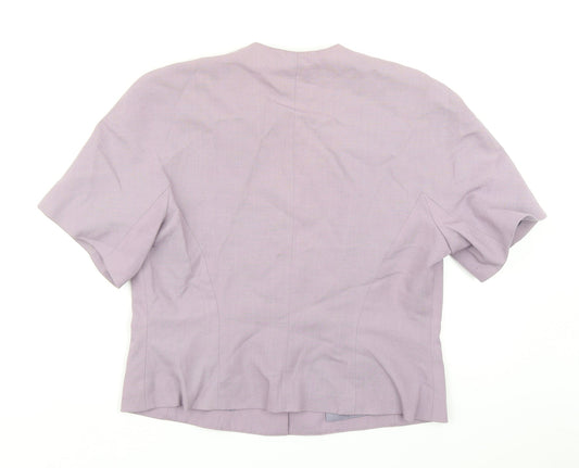 Classics Womens Purple   Jacket Blazer Size 14