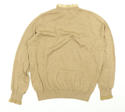 NEXT Womens Brown Knit Pullover Jumper Size M