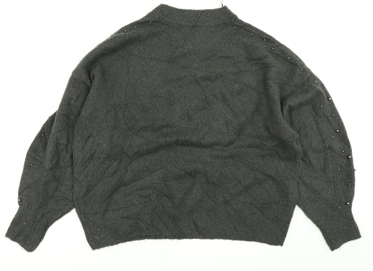 Womens UK Size M H&M Grey Pullover Jumper