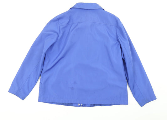 Womens UK Size M BM Collection Blue Rain Coat