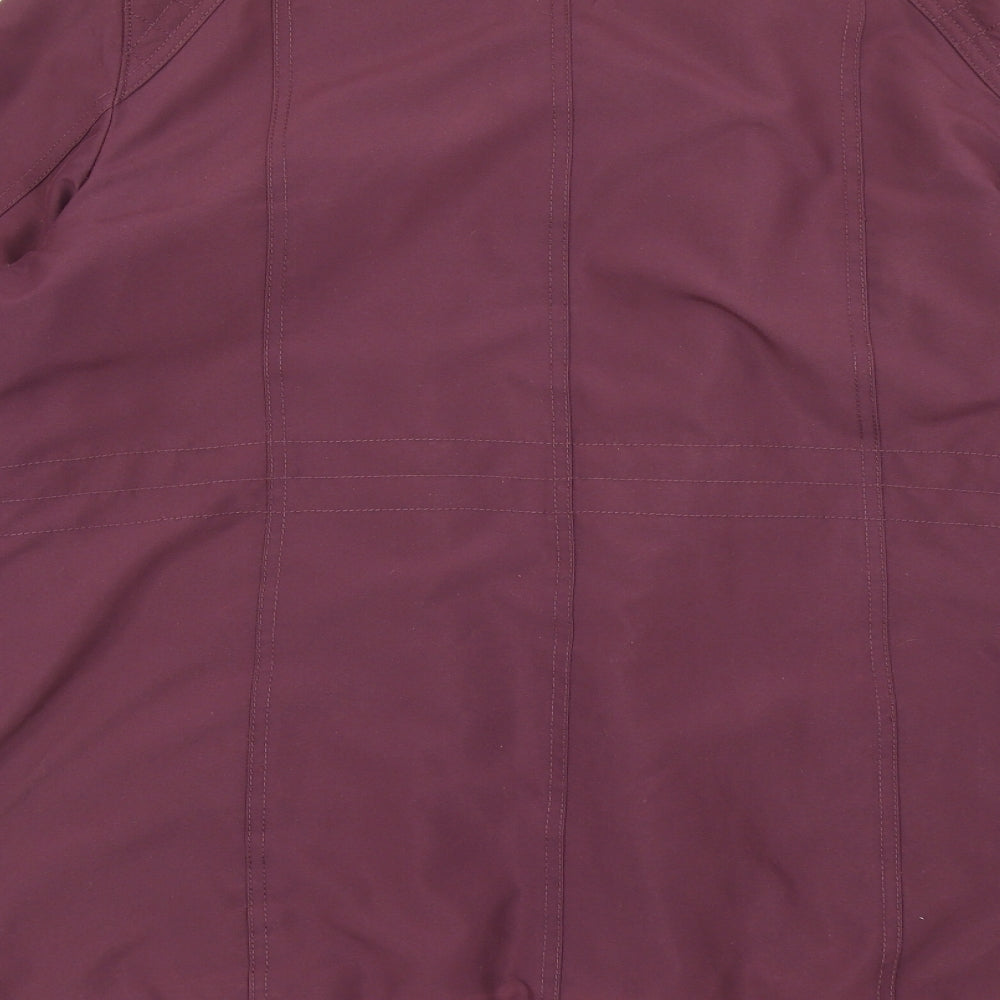 BM Womens Purple Pea Coat Coat Size M