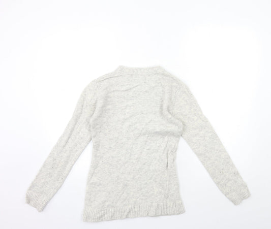 Primark Womens Grey Knit Pullover Jumper Size 4