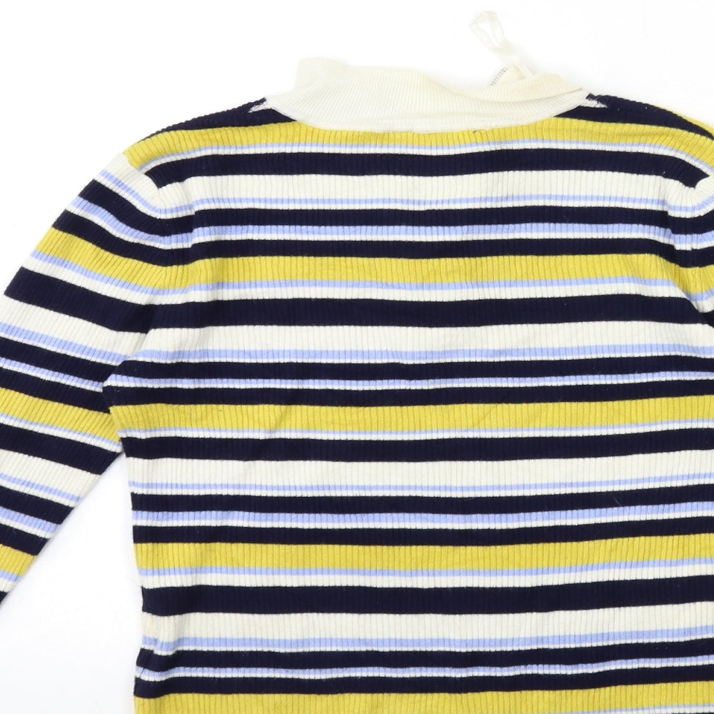Womens UK Size 10 Miss Selfridge Yellow Pullover Jumper