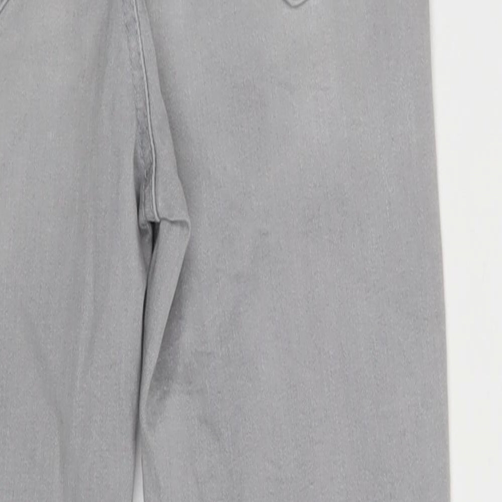 New Look Womens Grey Denim Skinny Jeans Size 8 L24 in