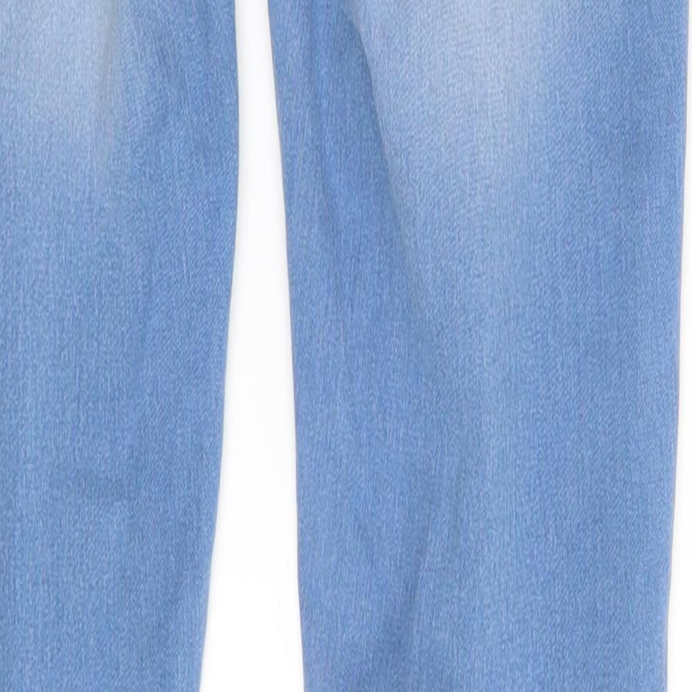 Brand and care label for Denim Co. women’s blue denim skinny jeans, size UK 6, 29-inch leg