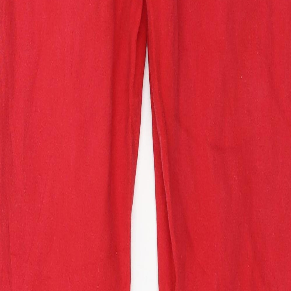 Miss Romance Womens Red Denim Jegging Jeans Size 28 in L28 in