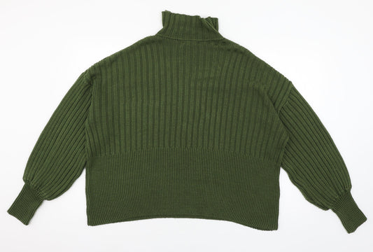 I SAW IT FIRST Womens Green Knit Pullover Jumper Size M