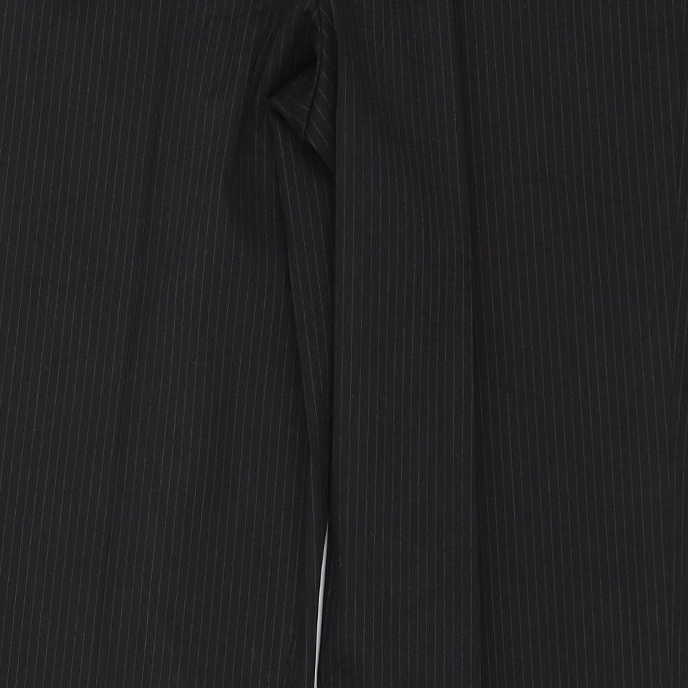 Womens UK Size 28 in Preworn Regular Fit Black Trousers