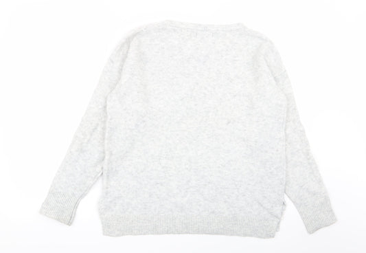Primark Womens Grey Polka Dot Pullover Jumper Size 10