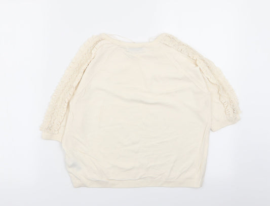 Womens UK Size 10 Per Una Ivory Pullover Jumper