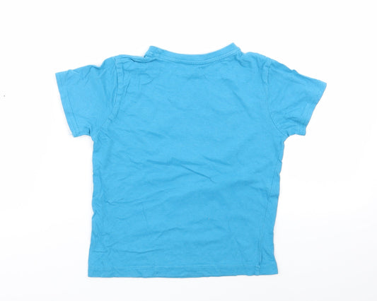 Primark Boys Blue Basic T-Shirt Size 4-5 Years