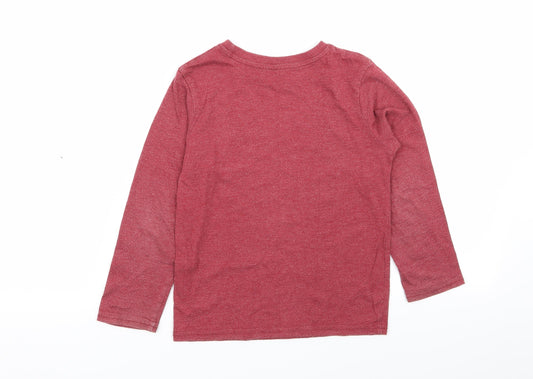 Primark Boys Red Basic T-Shirt Size 5-6 Years