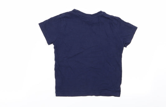 Primark Boys Blue Basic T-Shirt Size 3-4 Years