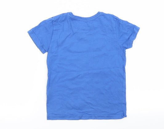 Primark Boys Blue Basic T-Shirt Size 5-6 Years