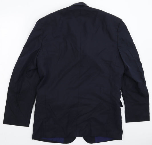 Loretto Mens Blue Jacket Suit Jacket Size 38