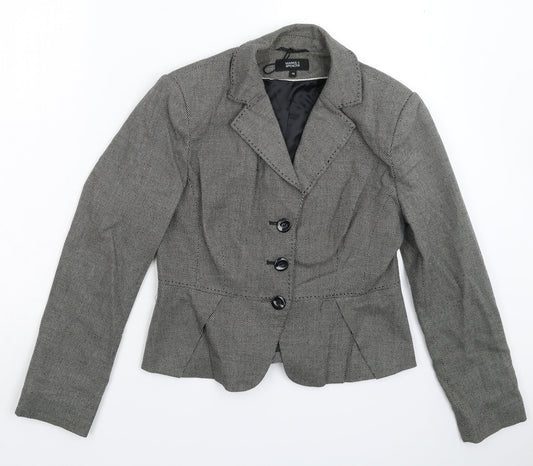 Womens UK Size 12 Marks and Spencer Regular Grey Suit Jacket