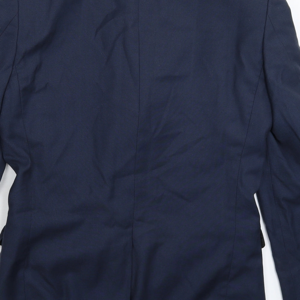 Mens UK Size 34 Cedar Wood State Regular Blue Suit Jacket