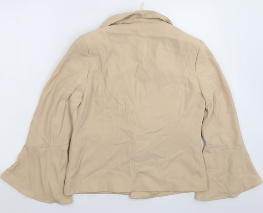 Marks and Spencer Womens Beige   Jacket Blazer Size 14