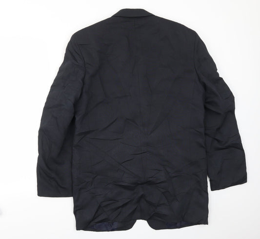 R.I COLLECTION Mens Blue Jacket Blazer Size 36
