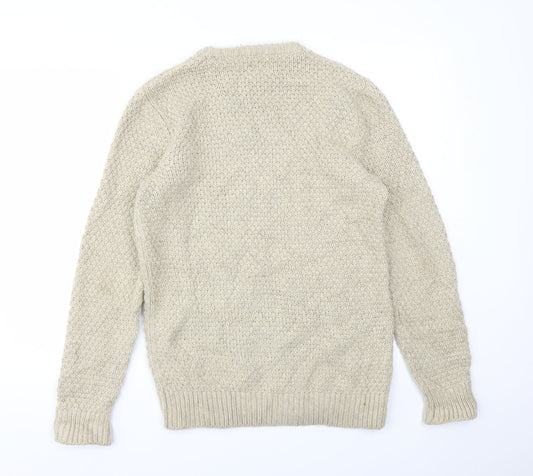 TU Mens Beige Pullover Sweatshirt Size S