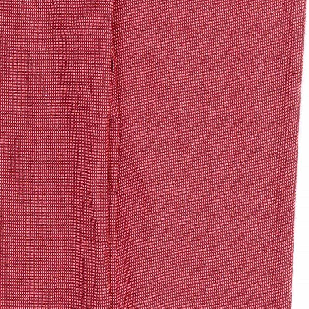 Womens UK Size 18 Hilary Radley Regular Fit Red Trousers