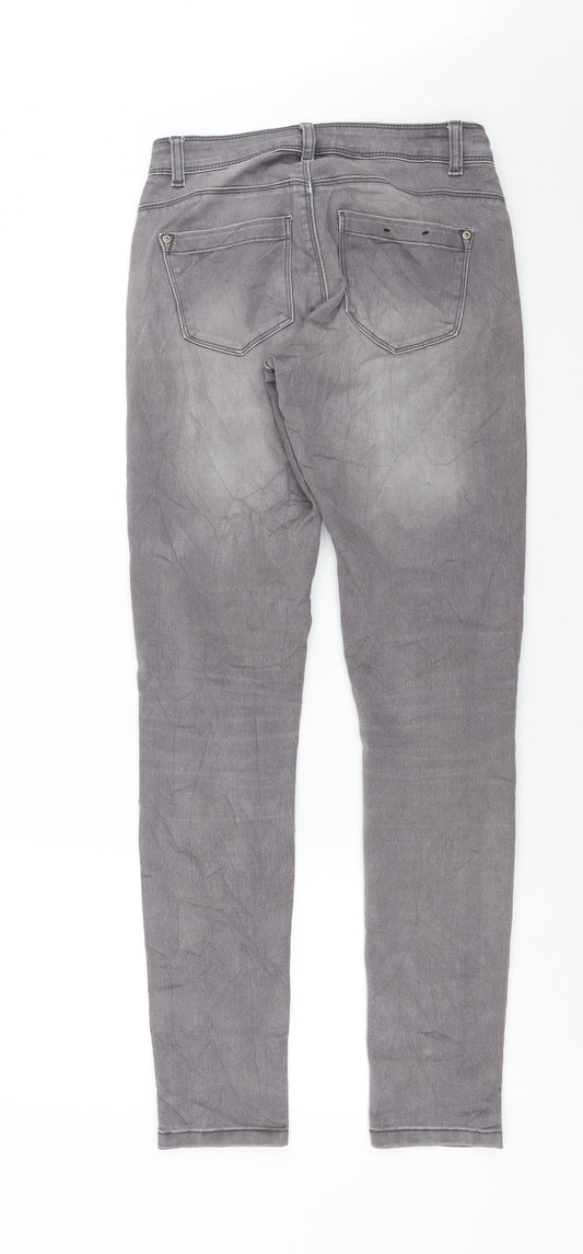 Only Womens Grey Denim Skinny Jeans Size S L31 in