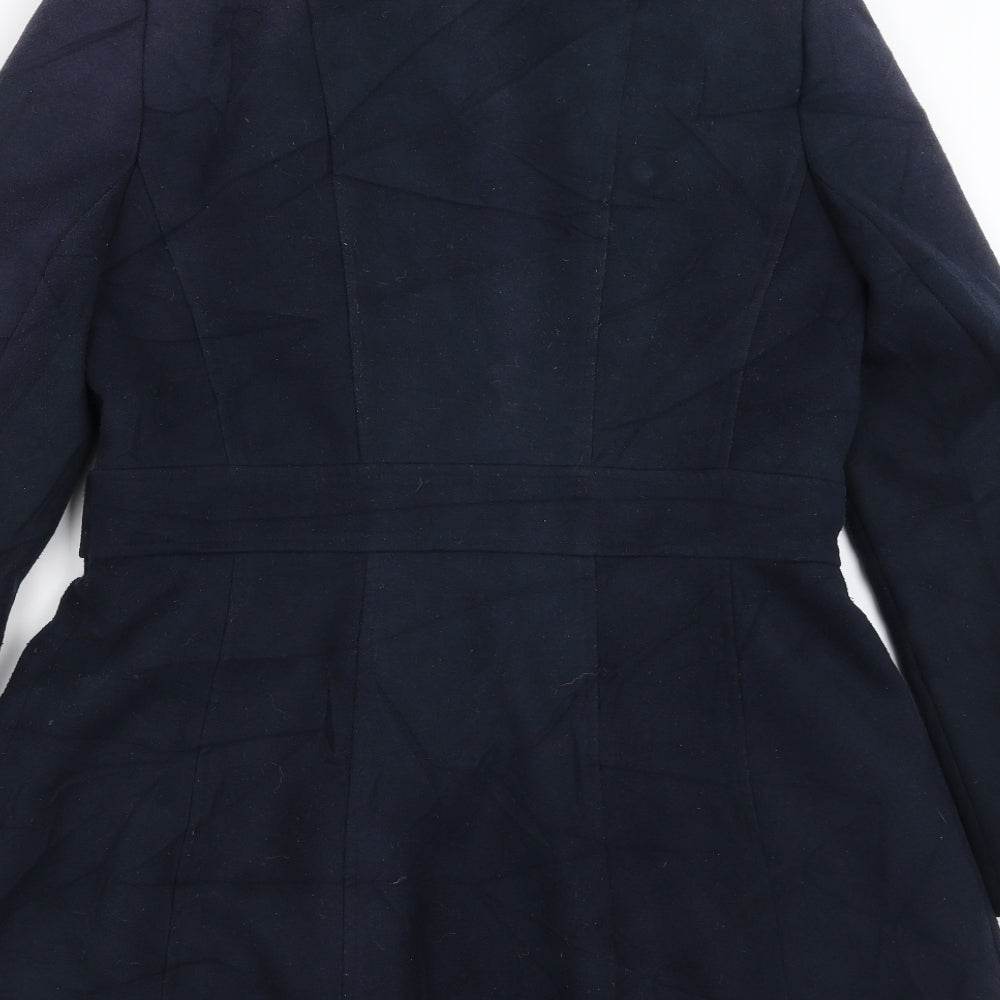 Primark Womens Blue Pea Coat Coat Size 14