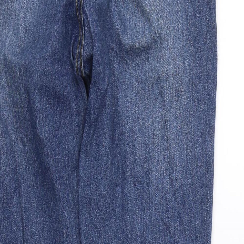 PRETTYLITTLETHING Womens Blue Denim Skinny Jeans Size 8 L24.5 in