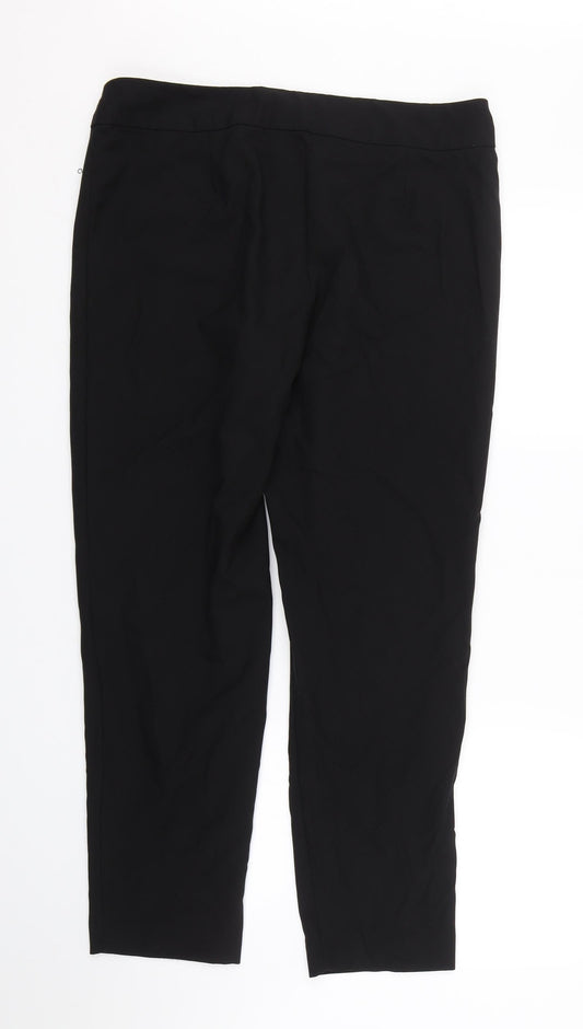 George Womens Black Trousers Size 14 L25 in