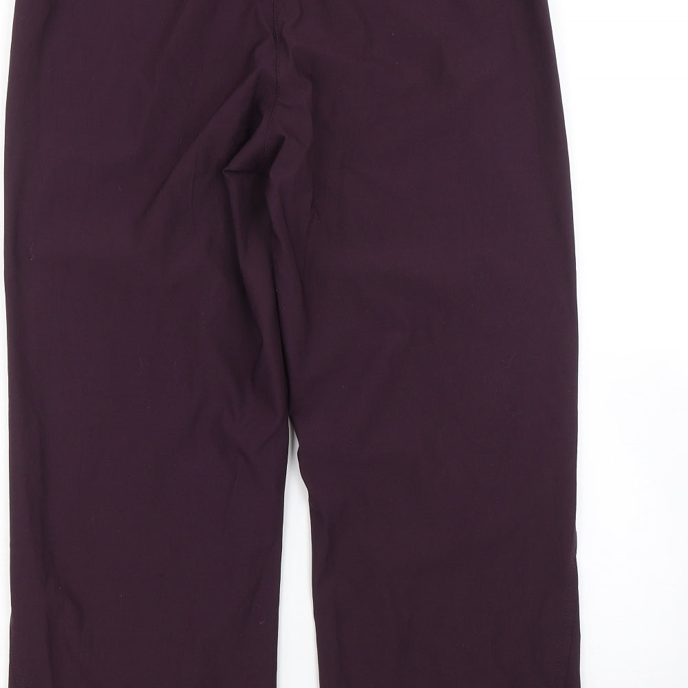 Shamp Womens Purple Cropped Trousers Size S L21 in