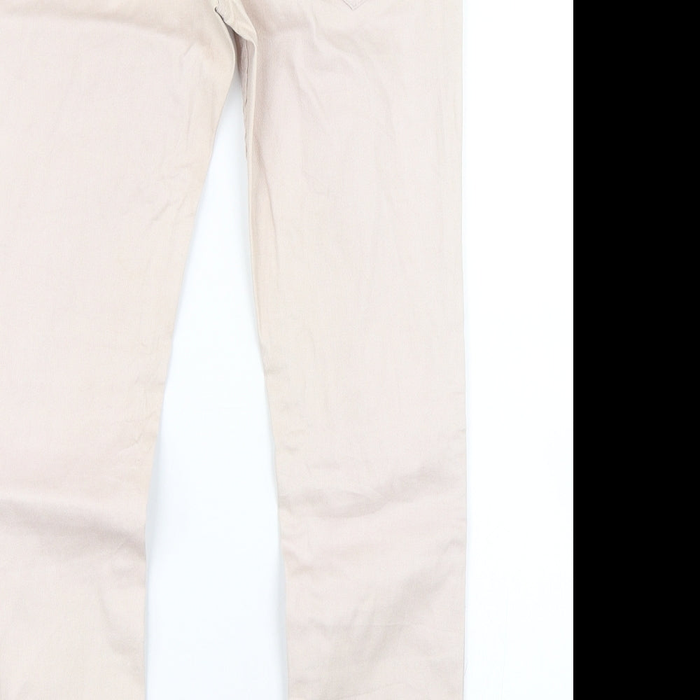 BE Beau Womens Pink Denim Skinny Jeans Size 10 L25 in