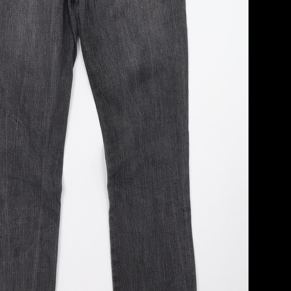 Gina Benotti Womens Grey Denim Straight Jeans Size 12 L32 in