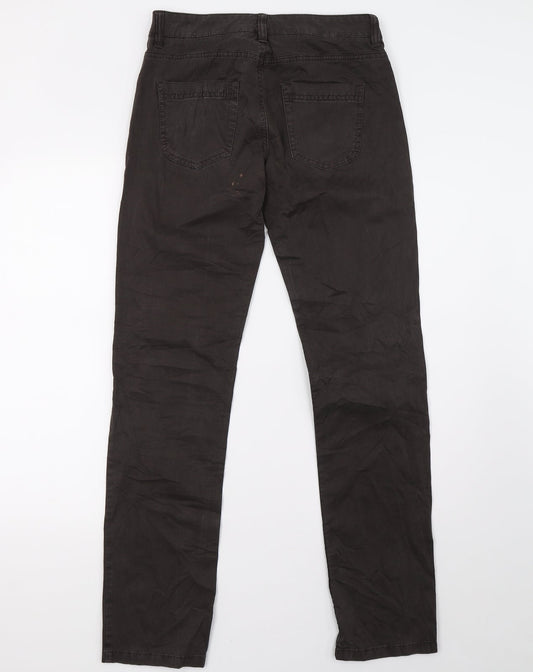 sprit Womens Brown Denim Trousers Size 8 L32 in