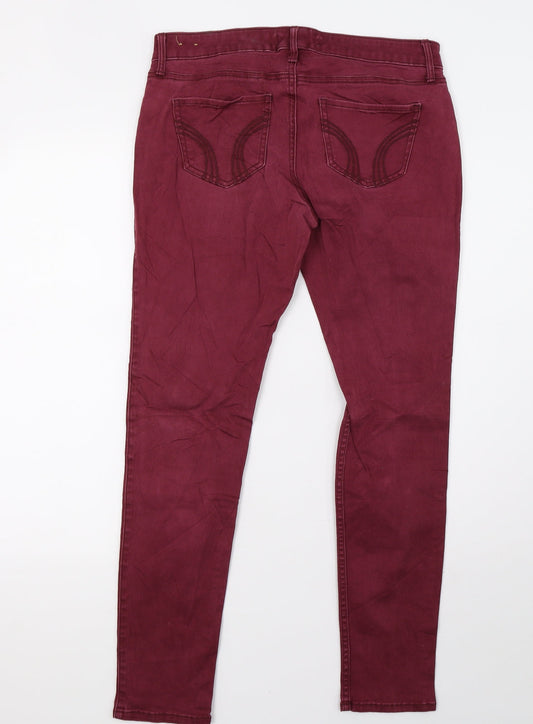 Hollister Womens Purple Denim Skinny Jeans Size 8 L28 in