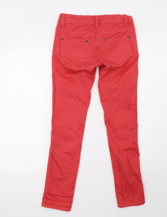NEXT Womens Pink Denim Skinny Jeans Size 6 L28 in