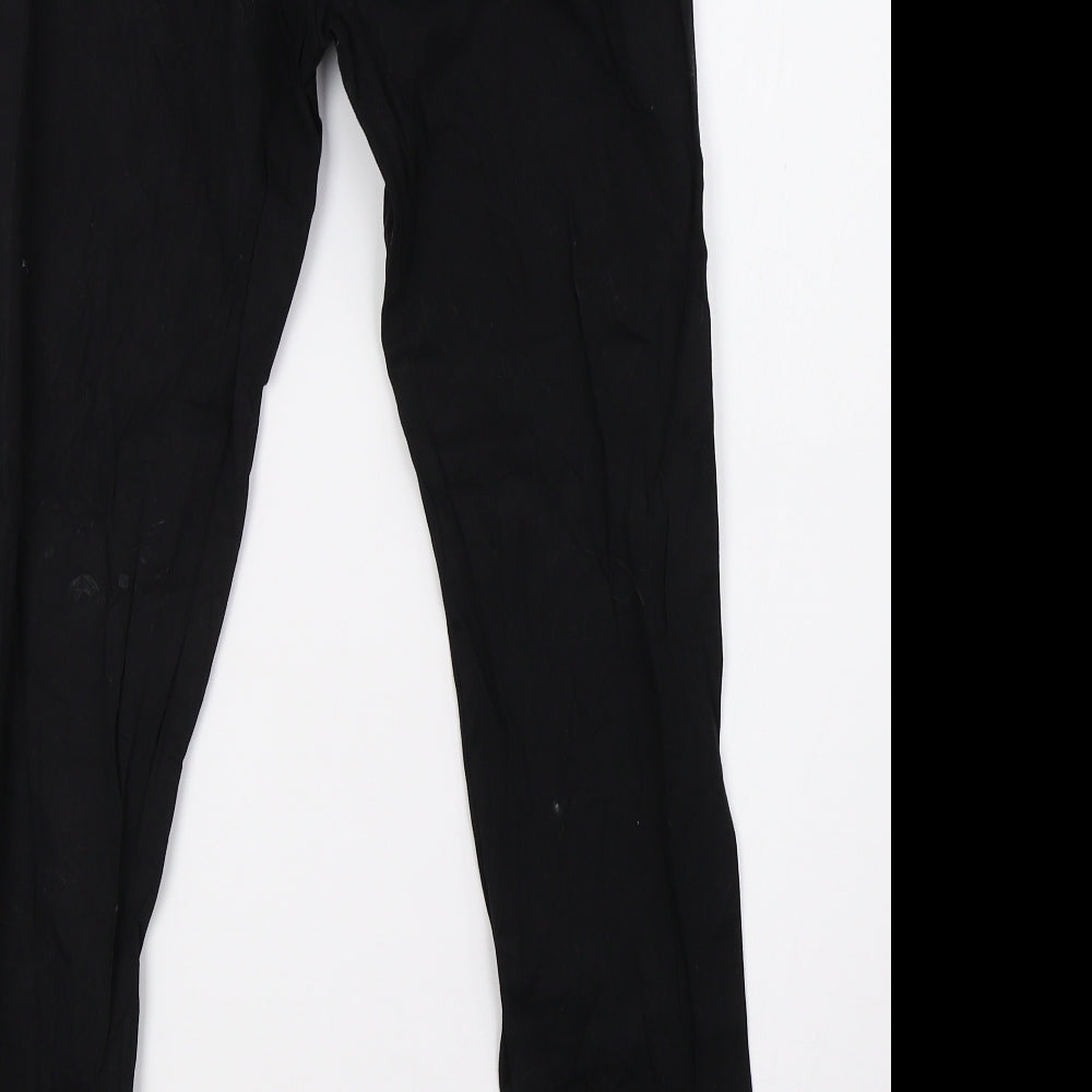 Pippa & Julie Womens Black Straight Jeans Size 10 L27 in