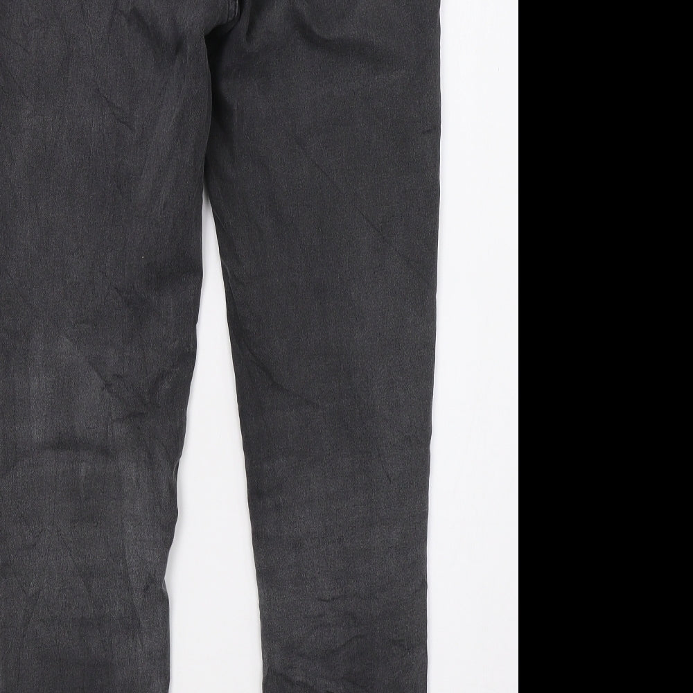 Womens UK Size 10 Preworn Regular Fit Skinny Grey Jeans