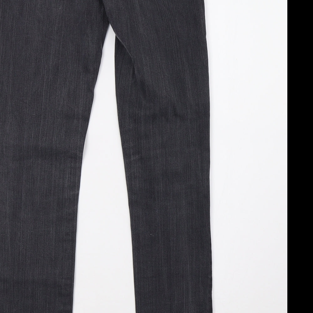 Miss Selfridge Womens Grey Denim Skinny Jeans Size 10 L32 in
